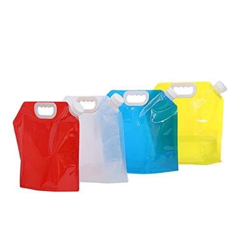 MILISTEN 2 Juegos Bolsa De Agua Aire Libre De Botella De Agua Cargador De Agua Sumergible Recargable USB Jarra De Agua Plegable Bolsa De Agua Plegable Educación Física 4 Uds * 2