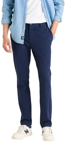 Dockers Go Active Flex Chino Skinny, Pantalones Hombre, Navy Blazer, 32W / 30L