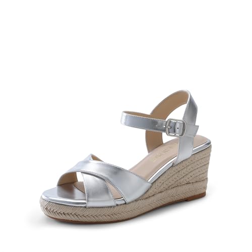 Image of DREAM PAIRS Women's Espadrille Wedge Sandals