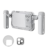 NEEWER Phone Cage Kit Compatible with iPhone 17 Pro Max Only, Video Rig Stabilizer Accessories with 67mm Filter Ring, 17mm Lens Backplate, T Mount Adapter, Two Quick Release Handles, PA144 (Silver)
