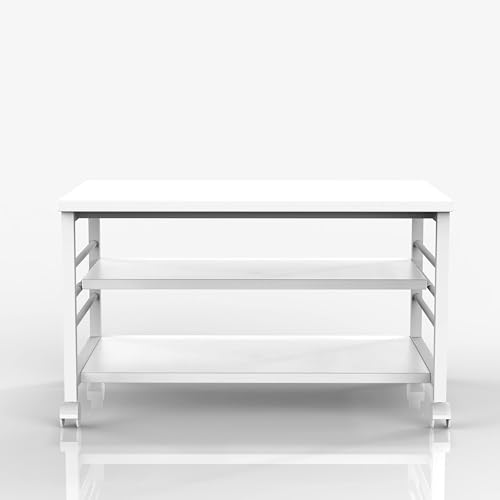 Image of InnoFur Meleti Low-Type Floor Sitting Table, Multi-Utility Desk, Study, Laptop for Home and Office (White, Size-65x40CM)