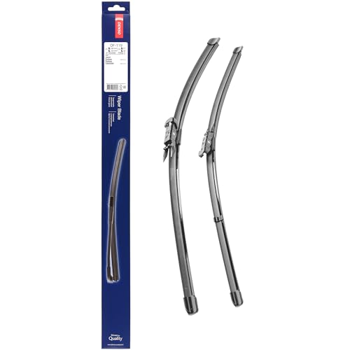 Kit de Escobillas Limpiaparabrisas Planas DENSO (DF-119), 2 Unidades 580/530mm – Silenciosas y Duraderas con Diseño Aerodinámico – Escobillas Limpiaparabrisas OEM