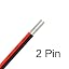 2 Pin Red Black