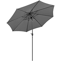 Yaheetech Ombrellone da Giardino Esterno 300 cm Portatile Parasole Protezione UV con
