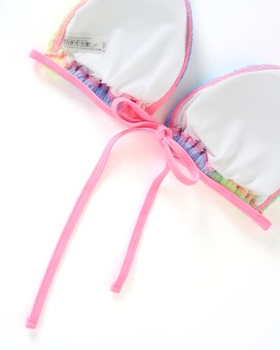 Image of Tempt Me Women Triangle Bikini Sets Halter Two Piece Sexy Swimsuit String Tie Side Bathing Suit