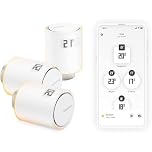 Netatmo Pack 3 Connected and Smart Thermostatic Heads, Accessory for Connected and Smart Thermostat, Thermostatic Valves for Radiators, NBU-NAV-EU