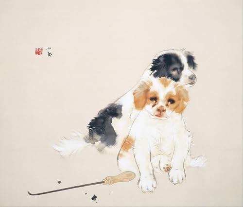 Tableau Toile salon affiche d'art asiatique Takeuchi Seiho peinture décorative 60x90