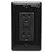 Hubbell Boat GFCI Outlet GFRST15BK | 15A 125V Black Plastic