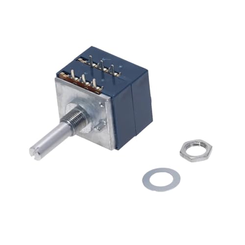 Potentiomètre volume Alps RK27 500K commutateur rotatif double 6Ppin