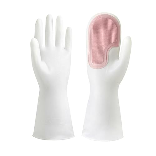 Guantes Para Fregar, Guantes Reutilizables Para El Hogar, Guantes Limpios De PVC, Antideslizantes, Con Aislamiento Térmico, Resistentes Al Desgaste, Guantes Para Lavar Platos Para Cocina