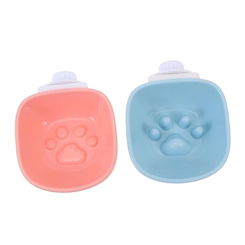 Alasum 2個ハンギングペットボウル 防打翻設計 スローフィーダー 犬猫用 食器で消化不良防止 快適な飲食体験提供