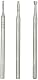 Proxxon 28752 Hartmetall Fräsersatz Satz mit 3 Formen Zylinder, Kegel, Walze Schaft Ø2,35mm