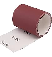 SIQUK 400 Grit Sandpaper Roll 5m x 93mm Aluminum Oxide Sanding Paper for Automotive and Woodwork