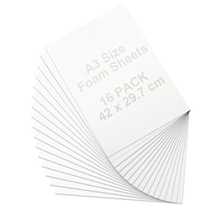 STARVAST A3 Schaumstoffplatten Weiß, 16 Stück