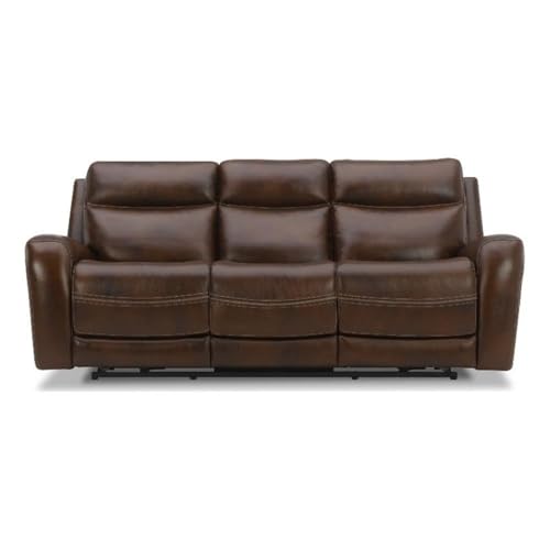 Liberty Blair Leather Power Reclining Sofa Brown