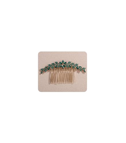 Peine vintage con flores y cristales para bodas miniatura 1