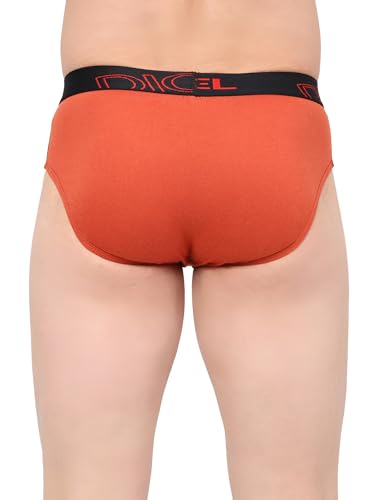 Image of Men 100% Combed Cotton Outer Elastic Self Design Briefs D Redz