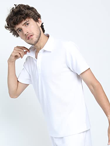 Image of KETCH Men's Polyester Regular Fit Half Sleeve T-Shirt