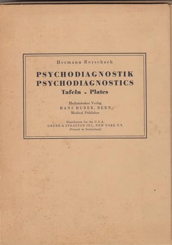 Psychodiagnostik - Tafeln.