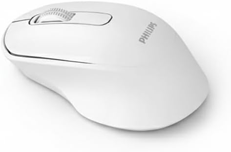 Miniatura 5 de PHILIPS Ratón inalámbrico, 2.4G y BT5.23.0 mouse ergonómico para computadora con receptor USB, 1600 DPI óptico y silencioso ratones, batería de 12