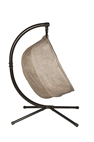 Flower House Fhpc100-Brk Hanging Pumpkin Loveseat Chair With Stand, Bark #TOP3