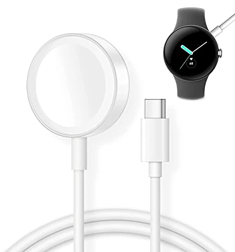 MVBOONE Watch Charger Cable for Google Pixel-Watch, Magnetic Replacement USB Type C Charging Cable Cord Stand for Google Pixel Smartwatch, 3.3FT