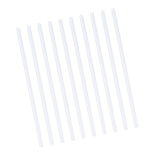 CIYODO 10 Pcs Glass Rod Cocktail Drink Stirrers Practical Mixer Rod Reusable Mixing Tool Lab Stirrers Coffee Stirrer Stir Bars Lab Stirrer Bars Beverages Drinks Glass Stir Rods re-usable