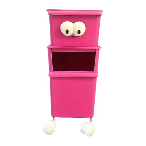 TAIZhiChen Contenitore per Giocattoli, Bauli Portagiochi, Mobiletto, con Ruote,