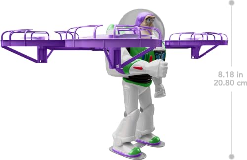 Mattel Disney and Pixar Toy Story 5 Flying RC, Hi-Tech Edition Buzz Lightyear Remote Controlled Electronic Split Wing Space Ranger - image 6