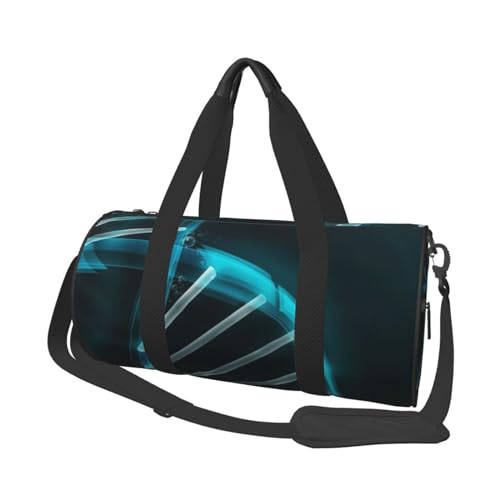 Grand sac de sport Science Gene noir avec sangle ajustable confortable