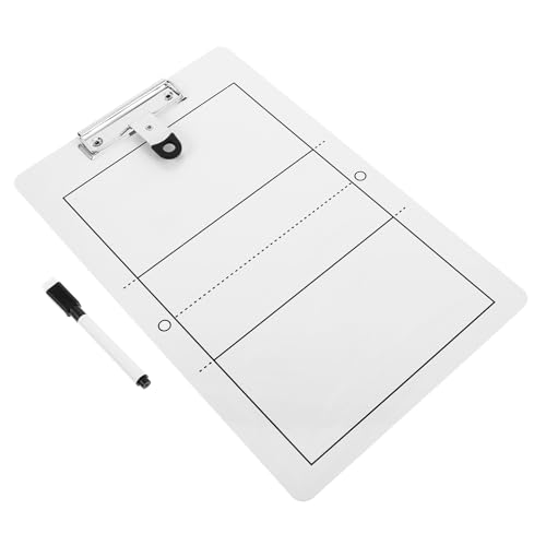 Healeved Lavagna Bianca Cancellabile a Secco per Allenatori di Pallavolo Lavagna Tattica Bifacciale per Allenamento e Partite Attrezzatura Sportiva Resistente per Comunicazione Chiara e