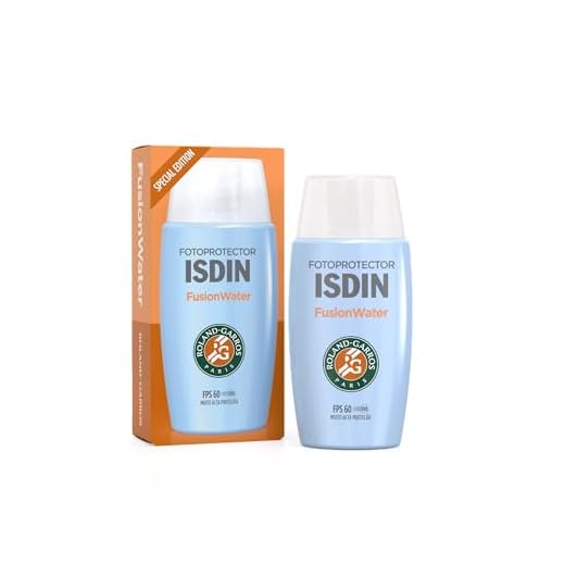 ISDIN Protetor Solar Facial Fusion Water 5 Stars Sem Cor FPS 60 - Edição especial Roland Garros - 50ml