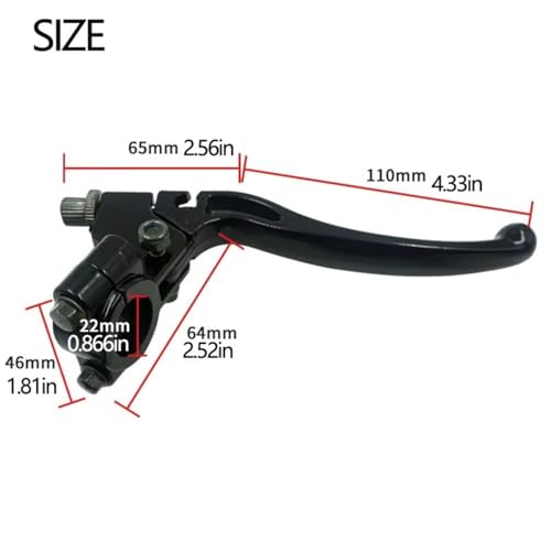 Levier d'embrayage de moto durable et kit levier de frein facile à installer
