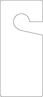 AccuformNMC Blank Solid White Door Tags (Pack of 10), 9" x 4" with Double-Side White Design, Plastic Safety Identification Tag, Made in The USA, TAD835