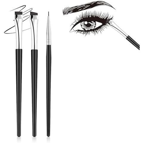 ZZLBZN 3Pcs Professional Eyeliner Brush Kit Cover