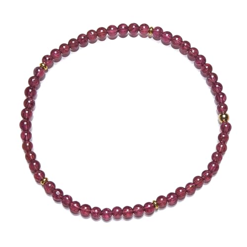 Granat Stretch Armband Gummizug Rhodolith Armband