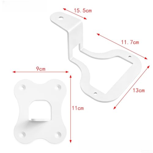 Soporte de pared para altavoz Wiim Sound compacto de metal de 15.5 cm negro o blanco 2