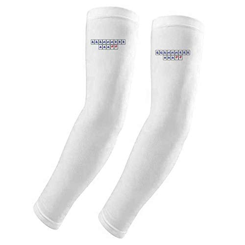 Manchons gants de protection solaire UV Mahjong aux finitions soignées