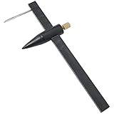 Compass Circle Cutter Caliper FMHXG Black Plastic Clay Ceramic Pottery Compass Circle Cutter Measuring Tools Ruler Caliper, Compass Circle Cutter, 1-34cm