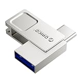 ORICO USB Stick 256GB Mini USB 3.2 Gen 1 Typ A & USB-C Flash-Laufwerk mit Keyring Memory Stick OTG für Android Smartphones, iPhone 15/16/17, MacBook und iPad, Tablet, Plug & Play