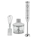 SCARLETT Stabmixer set SC-HB42F91, 700 Watt, 14 Geschwindigkeitsstufen, Pürierstab mit Edelstahl Mixfuß, Schneebesen, Zerkleinerer, Weiß