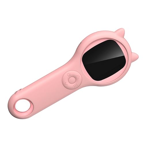Scientific Toy Microscope, 100X Pocket Magnifying Glass with Light for Adults, Portable Jewelers Loupe with Screen, Handheld Magnifier for Collectors, 2 (pinkcolor)