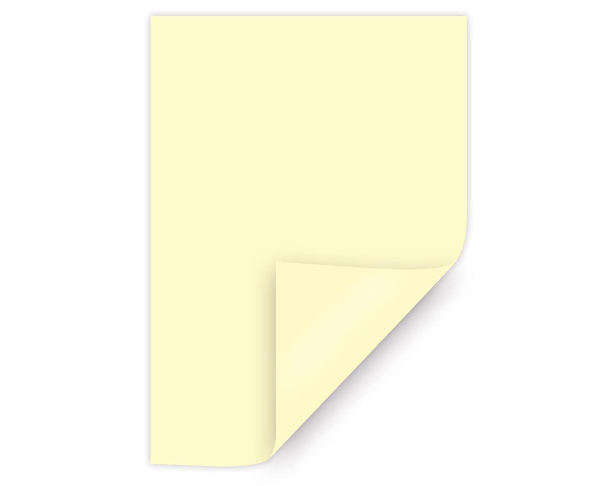 Briefpapier-Set Briefpapier mit Umschlag gelb Briefbogen einfarbiges Papier selbstklebende Umschlag Briefe Einladungen (250 Blätter + 250 Umschläge)