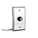 Woods 59409WD Outdoor Hardwired Post Eye Light Control and Wall Plate; Metallic Finish;Silver