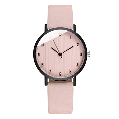 Reloj de Pulsera para Mujer con Correa de Cuero Simple y Dial Madera Reloj Elegante y Práctico para Eventos Casual y Ocasiones Especiales Reloj de Pulsera para Mujer con Correa de Cuero Simple y Dial Madera Reloj Elegante y Práctico para Eventos Casual y Ocasiones Especiales