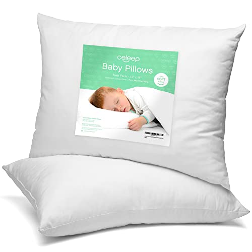 [2-pack] Equinox pour bébé Taie d'oreiller Ensemble - 33 x 45,7 cm Parure de lit pour enfant Petit Oreiller - Bébé Oreiller avec housse 100% coton Cover