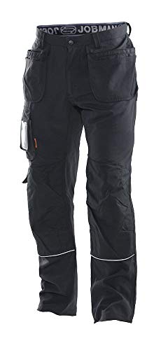 'jobman Pantalones de trabajo'Fast Dry con bolsillos, 1 pieza, C44, negro,...