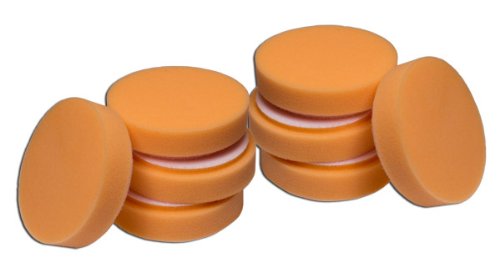 Premium Orange Foam Pads | Polishing & Buffing Pads for Dual-Head Polishers | Enhances Paint Correction & Swirl Removal | Durable & Reusable Design | 8-Pack