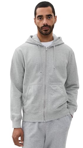 REIGNING CHAMP Men's Mid-Weight Terry Standard Zip Hoodie, Hgrey