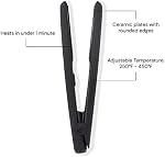 L'ANGE HAIR Le Ceramique 1-Pass Flat Iron Hair Straightener | Fast Heating Ceramic Flat Iron | Best Hot Tools Hair Straightening Iron to lock in Moisture & Shine | Professional Hair Iron straightener